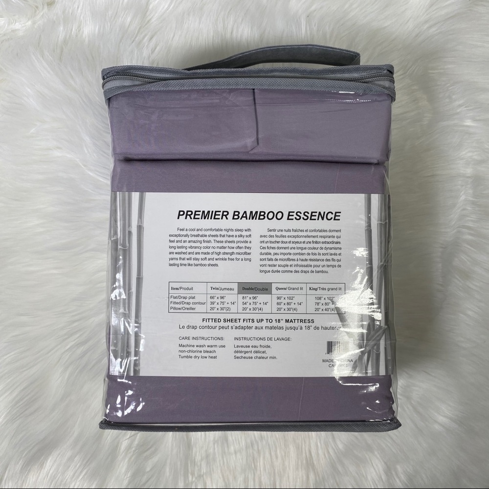 ✨RE-STOCKING SOON✨Full 6pc Lavender Bedsheets - Picture 4 of 5